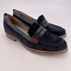 Boden Nya Penny Loafers Size 42 Black Suede